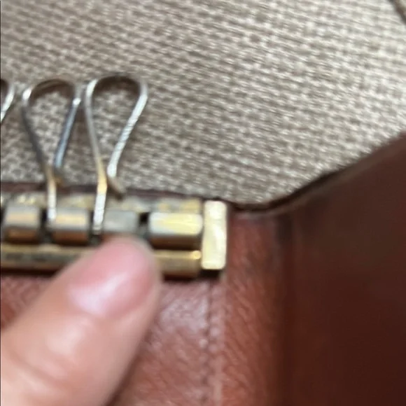 6 Key Holder Louis Vuitton Dark Brown Monogram Wallet - Picture 5 of 9